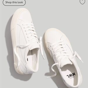Madewell white low top shoe size 7